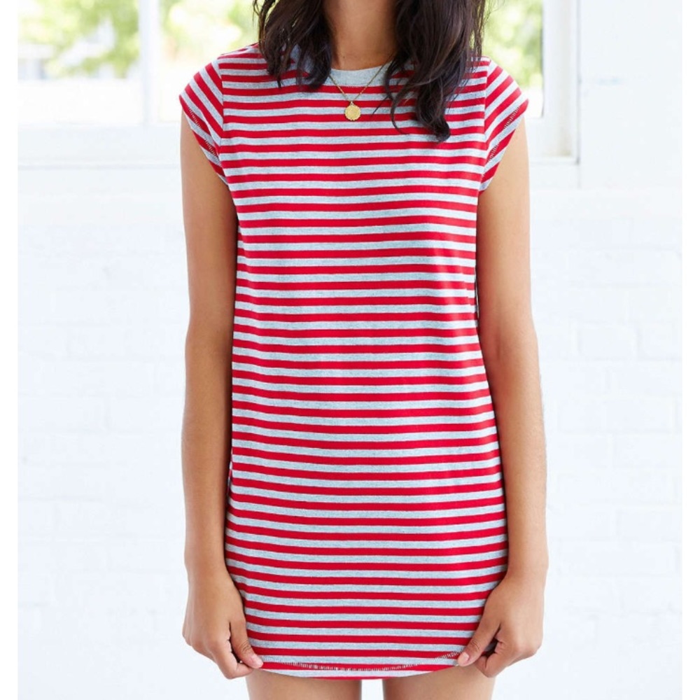 Silence + Noise Striped T-shirt Dress
